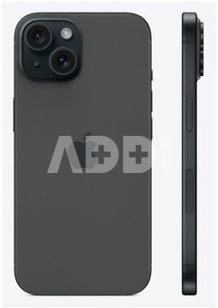 Apple | iPhone 15 | Black | 6.1 " | Super Retina XDR | 2556 x 1179 pixels | A16 Bionic | Internal RAM 6 GB | 256 GB | Dual SIM | 4G | Main camera resolution 48+12 MP | Secondary camera resolution 12 MP | iOS | 17