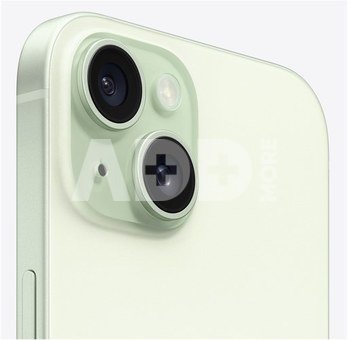 Apple | iPhone 15 | Green | 6.1 " | Super Retina XDR display | 2556 x 1179 pixels | Apple | A16 Bionic | Internal RAM 6 GB | 128 GB | Dual SIM | Nano-SIM and eSIM | 4G | Main camera resolution 48+12+12 MP | Secondary camera resolution 12 MP | iOS | 17