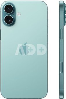 Apple iPhone 16 Plus | Teal | 6.7 " | Super Retina XDR | 2796 x 1290 pixels | A18 | Internal RAM 8 GB | 256 GB | Dual SIM | 4G | 5G | Main camera resolution 48+12 MP | Secondary camera resolution 12 MP | iOS | 18