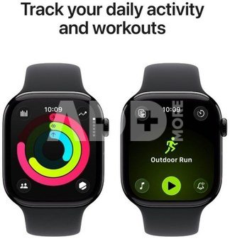 Apple Watch 11 GPS 46mm Sport Band M/L, jet black/black (MEUX4ET/A)