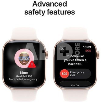 Apple Watch 11 GPS + Cellular 42mm Sport Band S/M, rose gold/light blush (MF8E4ET/A)