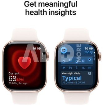 Apple Watch 11 GPS + Cellular 42mm Sport Band S/M, rose gold/light blush (MF8E4ET/A)