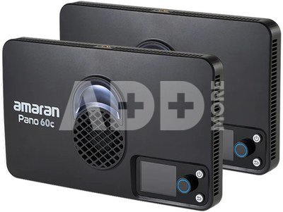 Amaran Pano 60c - 2 Light Kit (Charcoal)