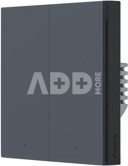 Aqara Smart Wall Switch H1 Double (no neutral), grey