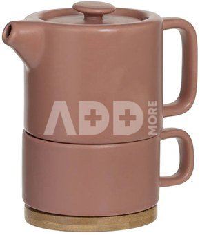 Arbatinukas su puodeliu keramikinis 400 ml molio sp. Secret de Gourmet 160724B