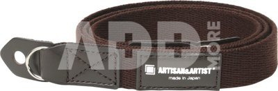 Artisan & Artist I ACAM-102AA I Slim Cloth Strap (w/Ring-type/Eyelets) Brown