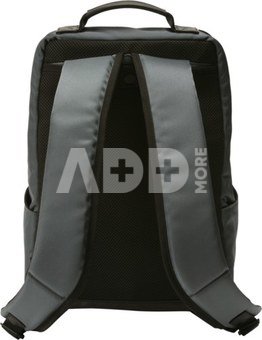 Artisan & Artist I RR4-06C I Leather Panel Backpack, Grey