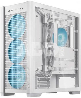 Asus PC case TUF Gaming GT302 Tempered Glass ARGB EATX white