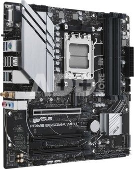 Asus PRIME B650M-A WIFI II Processor family AMD, Processor socket AM5, DDR5 DIMM, Memory slots 4, Supported hard disk drive interfaces  SATA, M.2, Number of SATA connectors 4, Chipset AMD B650, mATX