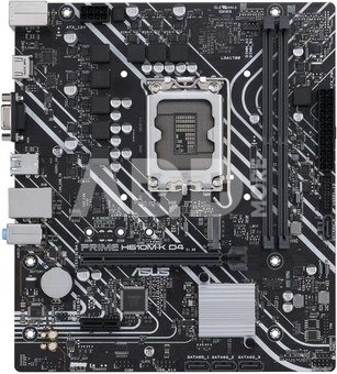 Asus PRIME H610M-K D4 Processor family Intel, Processor socket LGA1700, DDR4 DIMM, Memory slots 2, Supported hard disk drive interfaces  SATA, M.2, Number of SATA connectors 4, Chipset Intel H610, mATX