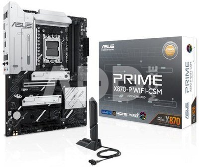 Asus | PRIME X870-P WIFI | Processor family AMD | Processor socket AM5 | DDR5 | Supported hard disk drive interfaces SATA, M.2 | Number of SATA connectors 2