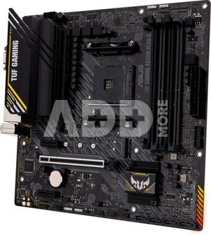 Asus TUF GAMING A520M-PLUS II Processor family AMD, Processor socket AM4, DDR4 DIMM, Memory slots 4, Supported hard disk drive interfaces  SATA, M.2, Number of SATA connectors 4, Chipset AMD A520, Micro ATX