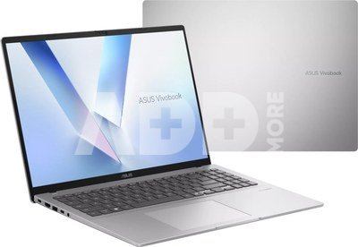 Asus Vivobook 16 M1607KA-MB150W | Cool Silver | 16 " | IPS | WUXGA | 1920 x 1200 pixels | Anti-glare | AMD Ryzen AI 5 | 330 | 16 GB | DDR5 | Solid-state drive capacity 512 GB | AMD Radeon Graphics | Windows 11 Home | 802.11ax | Bluetooth version 5.3 | Keyboard language English | Keyboard backlit | Warranty 24 month(s)