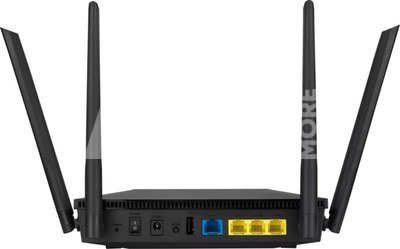 Asus Wi-Fi 6 Wireless Dual Band Gigabit Router UK Plug RT-AX1800U 802.11ax, Ethernet LAN (RJ-45) ports 3, MU-MiMO Yes, No mobile broadband, Antenna type External, 1xUSB
