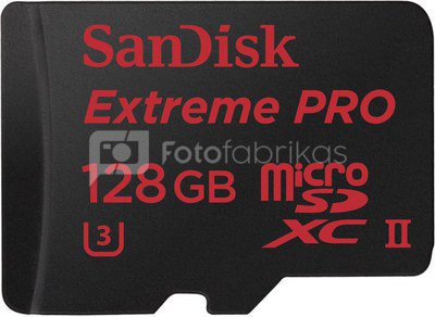 SanDisk MicroSDXC UHS-II 128GB Extreme PRO SDSQXPJ-128G-GN6M3