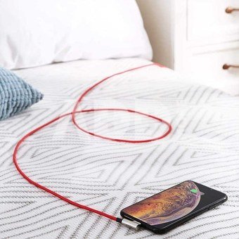 AUKEY AUKEY CB-AL01 Red OEM U SB - Lightning Nylon Ca