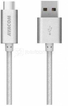 AVACOM TPC-100S USB CABLE - USB TYPE-C, 100CM, SILVER