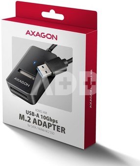 AXAGON Adapter Gen 2 M.2 NVMe/SATA SSD AMD2-AM USB-A