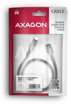 AXAGON BUCM32-CF05AB extensions cable USB-C (M) <-> USB-C (F), 0.5m, USB 20Gbps PD 240W 5A