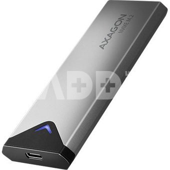 AXAGON External SuperSpeed+ USB-C metal box for M.2 NVMe SSD disks having sizes of up 42 to 80 mm