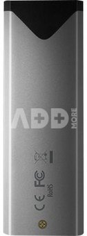 AXAGON External SuperSpeed+ USB-C metal box for M.2 NVMe SSD disks having sizes of up 42 to 80 mm