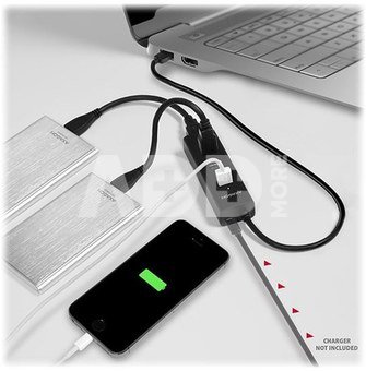AXAGON Four-port USB 3.0 hub with fast charging and power support | HUE-S2B