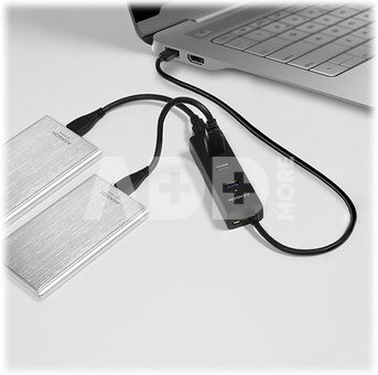 AXAGON Four-port USB 3.0 hub with fast charging and power support | HUE-S2B