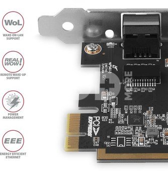 AXAGON Gigabit Ethernet PCI-Express network card with proven Realtek chipset version | PCEE-GRF