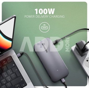 AXAGON HMC-12GM2 USB hub 12in1 10Gbps HDMI DP LAN M.2