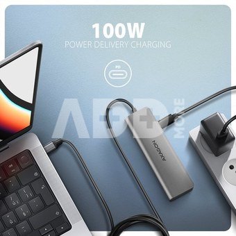 AXAGON HMC-5H USB hub 5in1 5Gb ps, 3xUSB, HDMI, PD100W
