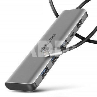 AXAGON HMC-5H USB hub 5in1 5Gb ps, 3xUSB, HDMI, PD100W