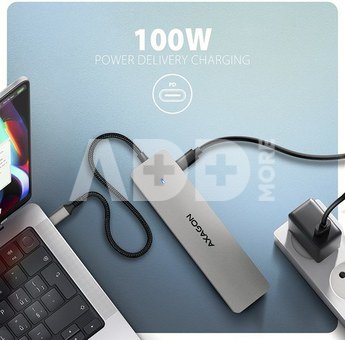 AXAGON HMC-7HX2 USB hub 7in1 5Gbps 2xHDMI GLAN USB-C
