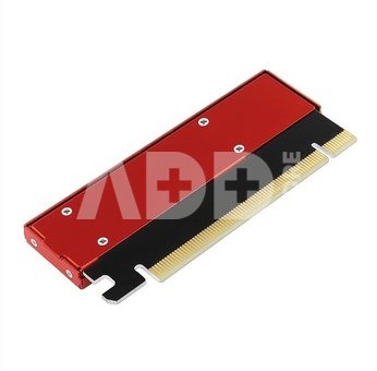 AXAGON PCEM2-S PCI-E 3.0 16x - M.2 SSD NVMe, up to 80mm SSD, low profile, cooler