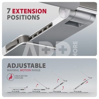 AXAGON STND-LR ALU stand for laptop 10-16 adjustable