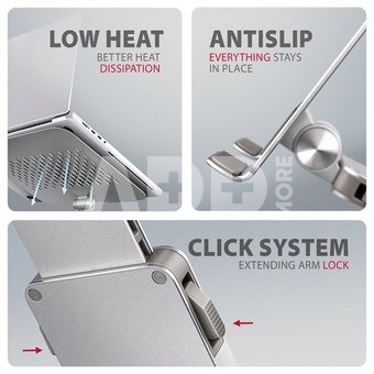 AXAGON STND-LR ALU stand for laptop 10-16 adjustable