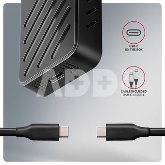 AXAGON USB-C 20Gbps - M.2 NVMe SSD ARMORED Box | EEM2-20G