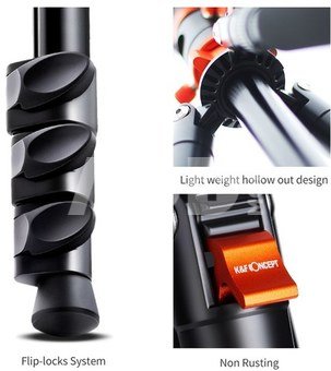 Ball Head Quick Release Plate DSLR Tripod