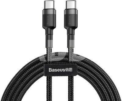 Baseus Cafule PD2.0 60W flash charging USB For Type-C cable (20V 3A) 2m Gray+Black