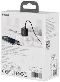 Baseus Compact Quick Charger USB and USB-C 20W EU