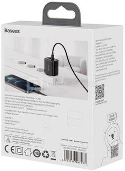 Baseus Compact Quick Charger USB and USB-C 20W EU