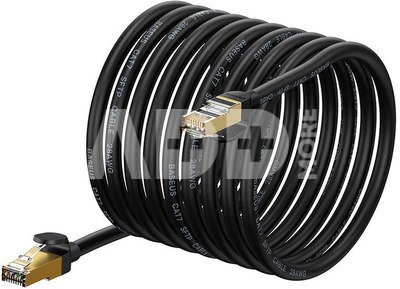 Baseus Ethernet RJ45, 10Gbps, 15m network cable (black)
