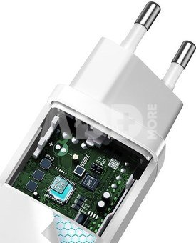 Baseus GaN2 Lite Quick Travel Charger USB+C 65W EU (white)