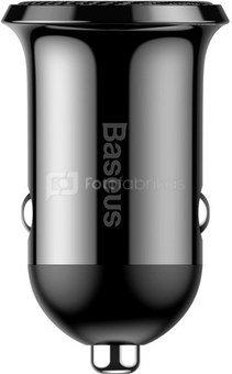 BASEUS Grain pro Car Charger (DUAL USB 4.8A) Black