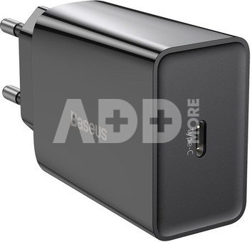 Baseus Speed Mini Quick Charger, USB-C, PD, 3A, 20W (black)
