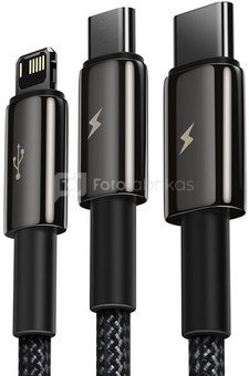 BASEUS Tungsten Gold One-for-three Fast Charging Black