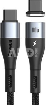 Baseus Zinc Magnetic USB-C - USB-C Cable 100W 1.5m (Black)