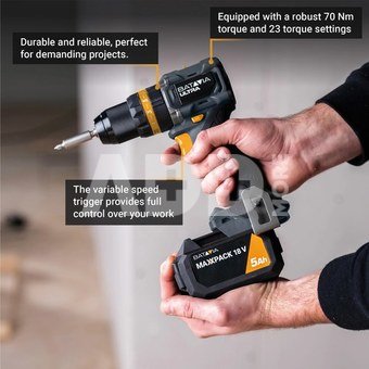 Batavia B.V. 18V Cordless Brushless Combi Drill 70 Nm, Without Battery and Charger