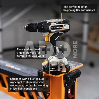Batavia B.V. 18V Drill Driver - Without Battery and Charger in BMC