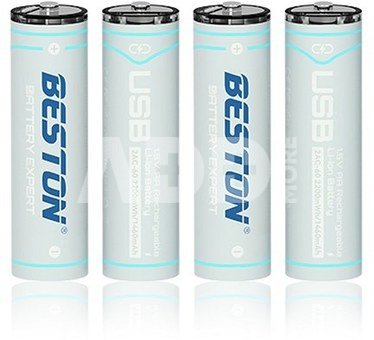 Batteries AA rechargeable with USB-C port, 1460mAh, Li-Ion, 4 pcs.