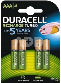 Batteries NiMH Duracell 900 mAh LR03/AAA 4 pcs